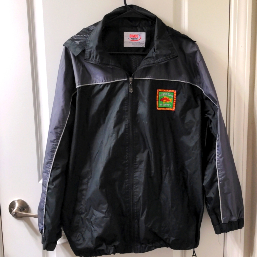 VTG Hubbard's Marina Raincoat Waterproof Jacket Windbreaker Outerwear Fishing